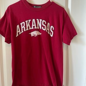 Unisex Arkansas Razorbacks Houndstooth T Shirt Size Medium